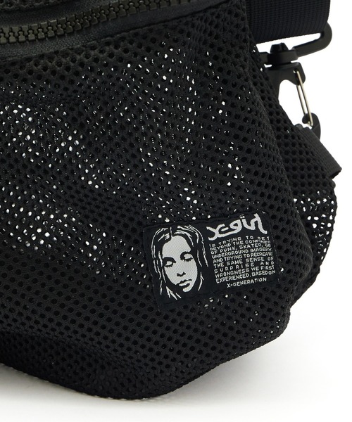 X-girl（エックスガール） デイバック リュック FACE LABEL 2WAY MESH