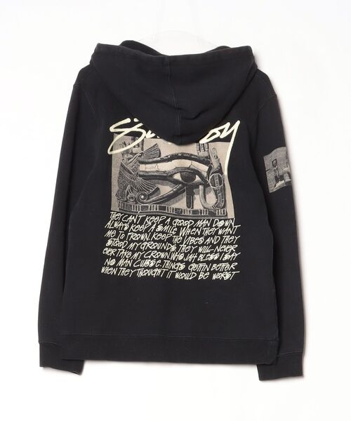 STUSSY（ステューシー） プルオーバーパーカー S ブラック メンズ