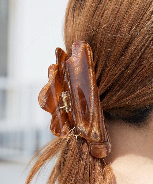 TRESSE（トレス） ヘアクリップ neige big clip ヘアクリップ リボン