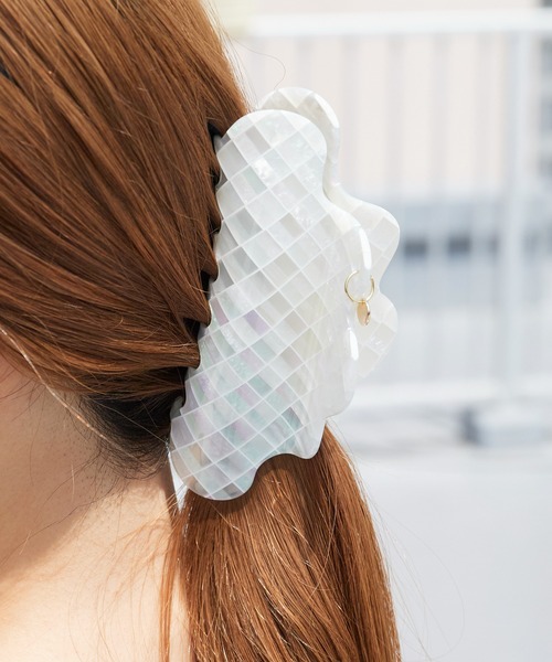 TRESSE（トレス） ヘアクリップ neige big clip ヘアクリップ リボン