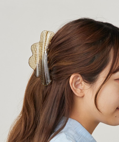 TRESSE（トレス） ヘアクリップ neige big clip ヘアクリップ リボン