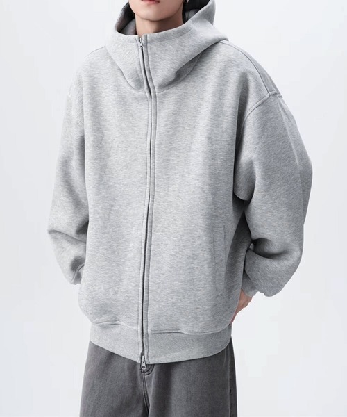 「JOHNNY WOLF」 ジップアップパーカー M グレー メンズ_画像4