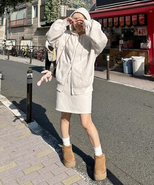 「Alley by w closet」 セットアップ FREE グレー レディース_画像2