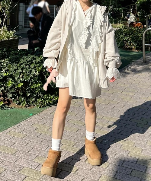 「Alley by w closet」 セットアップ FREE グレー レディース_画像9