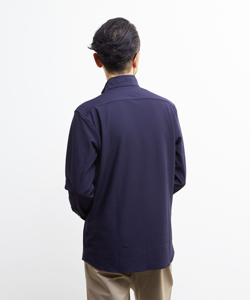 「MEN'S MELROSE」 長袖シャツ 2 ブラック メンズ_画像4
