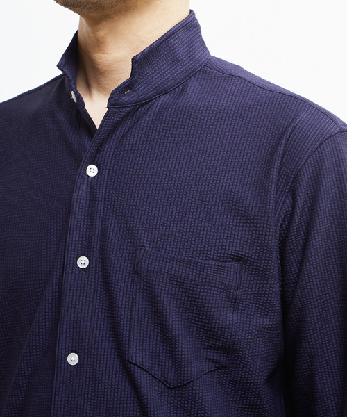 「MEN'S MELROSE」 長袖シャツ 2 ブラック メンズ_画像6