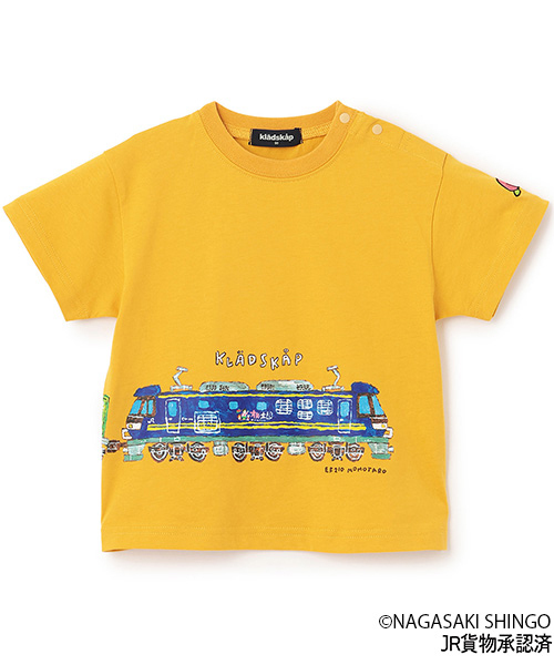 kladskap（クレードスコープ） tシャツ 貨物列車半袖Tシャツ キッズ