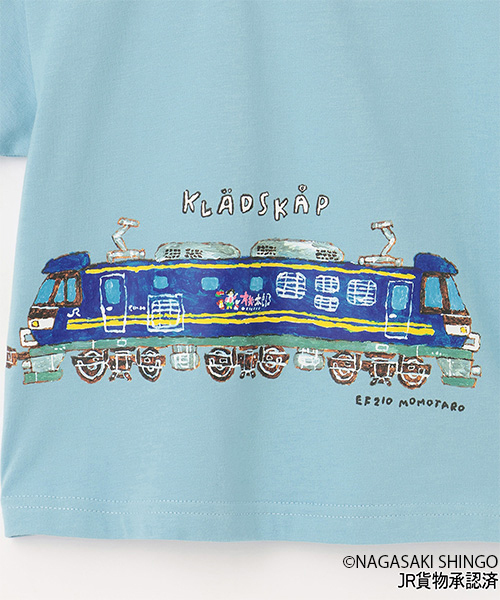 kladskap（クレードスコープ） tシャツ 貨物列車半袖Tシャツ キッズ