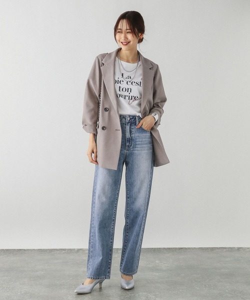 「GLOBAL WORK」 デニムパンツ SMALL ブルー レディース_画像9