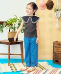 tシャツ 「リンク」衿デザインノースリーブトッ...の詳細画像3