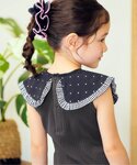 tシャツ 「リンク」衿デザインノースリーブトッ...の詳細画像5
