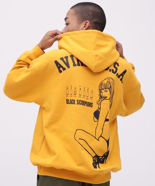 AVIREX（アヴィレックス） パーカー 「WEB＆DEPOT限定」BLACK SCORPION