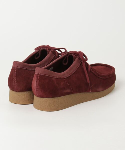 Clarks Wallabee Evo バーガンディ Clarks（クラークス） デッキシューズ UK6.5 バーガンディー メンズ
