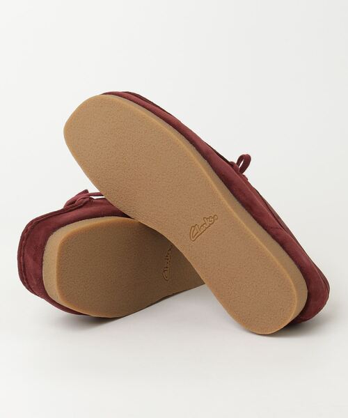Clarks（クラークス） デッキシューズ UK6.5 バーガンディー メンズ