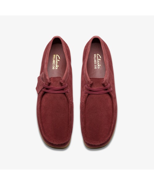 Clarks（クラークス） デッキシューズ UK6.5 バーガンディー メンズ