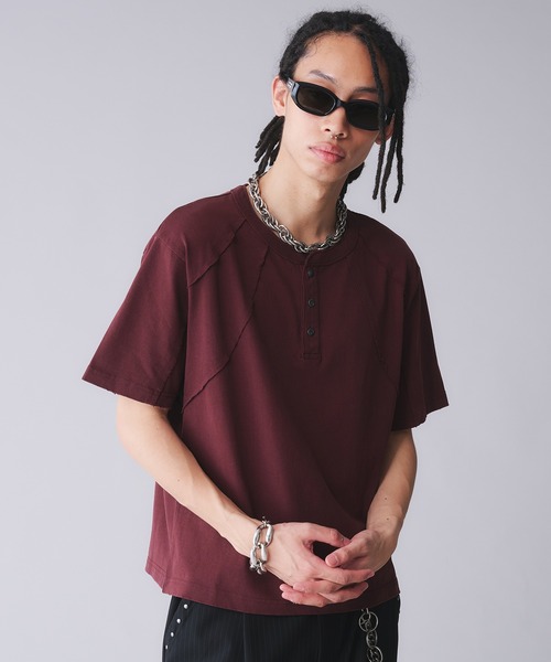 「ANDER HUNK」 半袖Tシャツ MEDIUM グレー メンズ_画像7