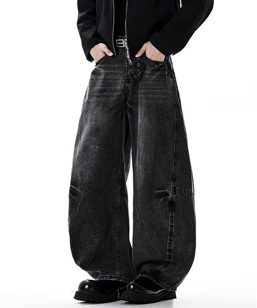 ボブズ　ジョニーウルフ 　v系 ギャル　ロック　fuga　パーカ　スカラglne JOHNNY WOLF（ジョニーウルフ） ワイドパンツ ジーンズ VASH ワイド