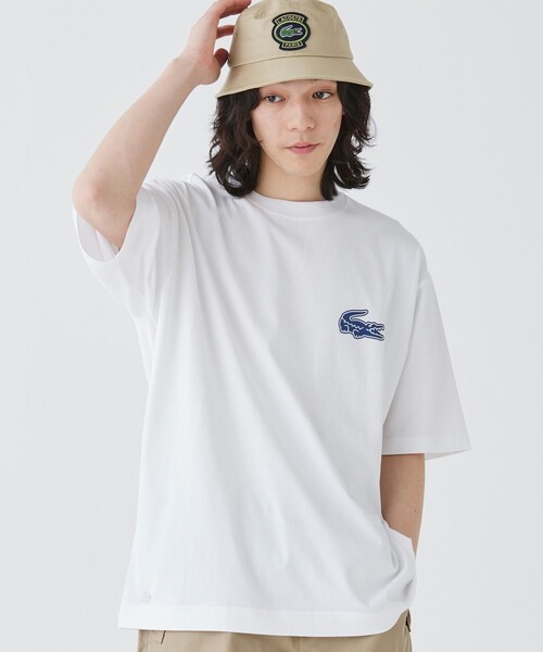 「LACOSTE」 半袖Tシャツ 4 ブラック メンズ_画像3