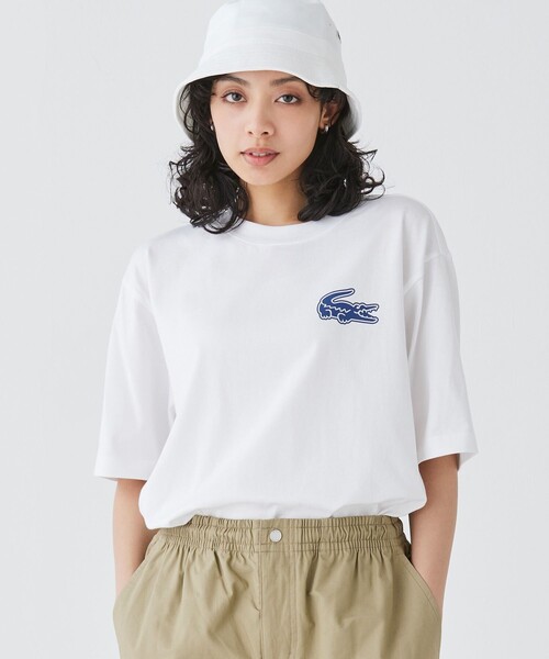 「LACOSTE」 半袖Tシャツ 4 ブラック メンズ_画像4