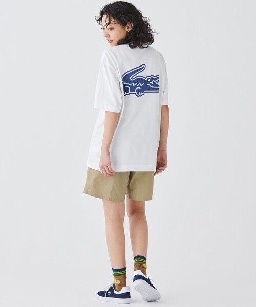 「LACOSTE」 半袖Tシャツ 4 ブラック メンズ_画像5