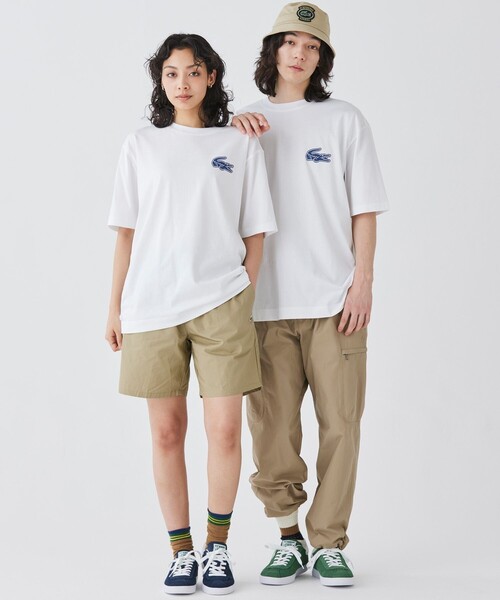 「LACOSTE」 半袖Tシャツ 4 ブラック メンズ_画像7