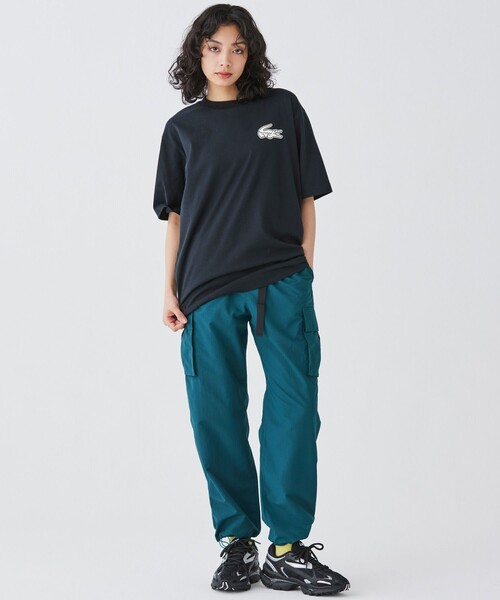 「LACOSTE」 半袖Tシャツ 4 ブラック メンズ_画像9