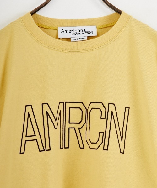 「AMERICANA」 半袖Tシャツ ONE SIZE イエロー レディース_画像6