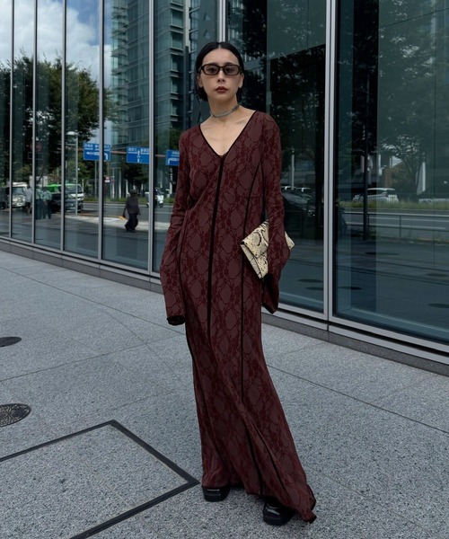 Ameri（アメリ） ドレス SHEER FLOCKY MERMAID DRESS : ZOZOTOWN Yahoo