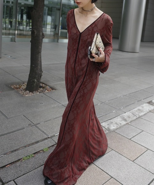 Ameri（アメリ） ドレス SHEER FLOCKY MERMAID DRESS : ZOZOTOWN Yahoo