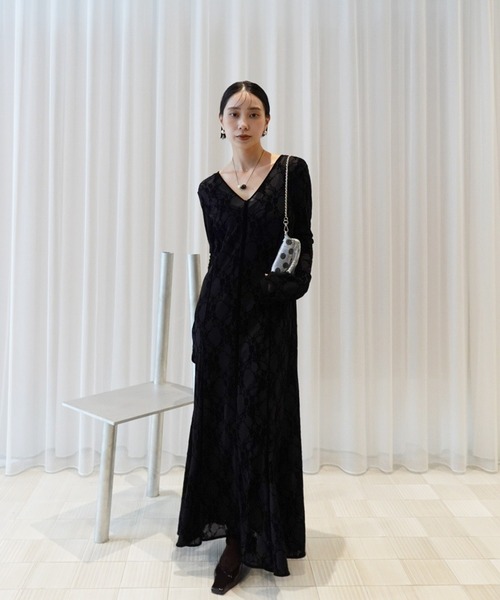 Ameri（アメリ） ドレス SHEER FLOCKY MERMAID DRESS : ZOZOTOWN Yahoo