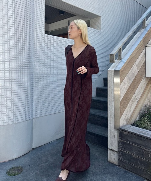 Ameri（アメリ） ドレス SHEER FLOCKY MERMAID DRESS : ZOZOTOWN Yahoo