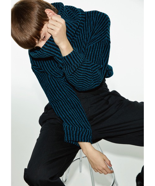 SHAREEF（シャリーフ） tシャツ MOLE STRIPE P/O (REMOVABLE NECK