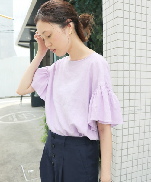SLOBE IENA（スローブイエナ） ブラウス シャツ 半袖 リネンボート