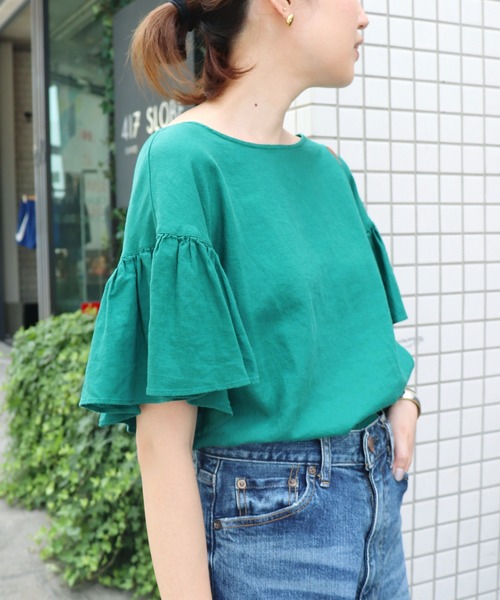 SLOBE IENA（スローブイエナ） シャツ ブラウス リネンボートネック