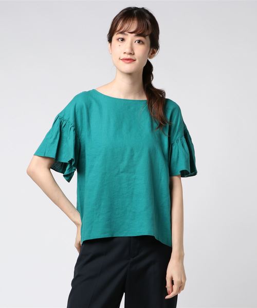 SLOBE IENA（スローブイエナ） シャツ ブラウス リネンボートネック