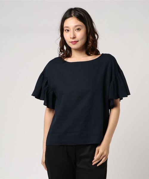 SLOBE IENA（スローブイエナ） シャツ ブラウス リネンボートネック