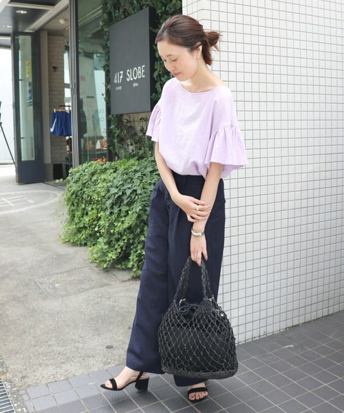 SLOBE IENA（スローブイエナ） シャツ ブラウス リネンボートネック