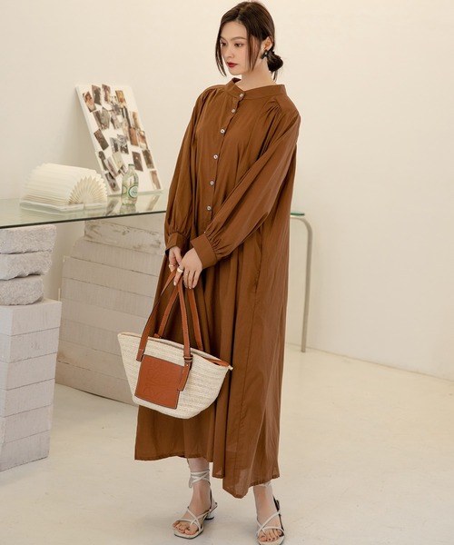 DAY CLOSET ワンピース レディース 羽織れる2WAYパフスリーブ