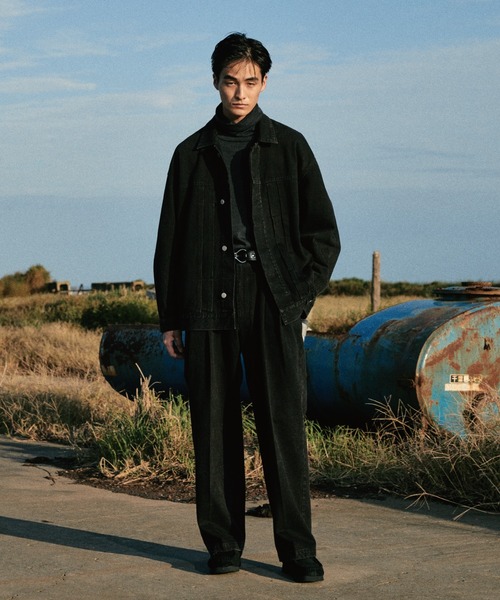 WYM LIDNM セットアップ VINTAGE BLACK WASH DENIM SET-UP -Instagram 