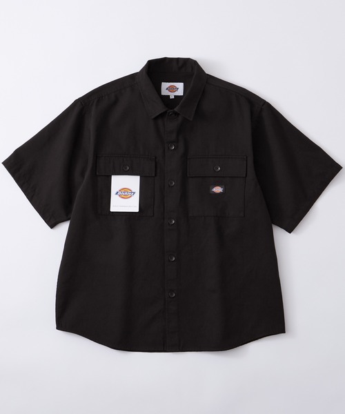 Dickies シャツ Dickies/ディッキーズ ワッペン刺繍ツイル半袖