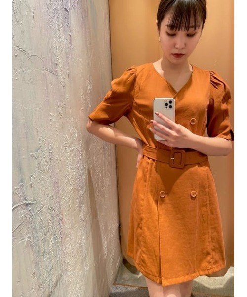 SLY（スライ） ワンピース DOUBLE BREASTED FLARE S/OP ダブルブレス