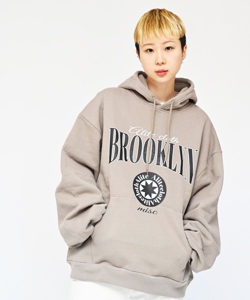 Alite cloth パーカー ビッグサイズ メンズサイズ BROOKLYNロゴ