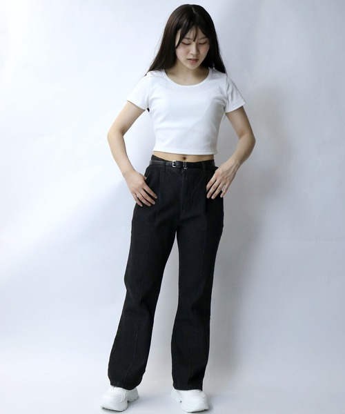 セミフレアデニムパンツ XS(タグ付き) tiptop ジーンズ デニム デニムパンツ 「ZOZO限定アイテム
