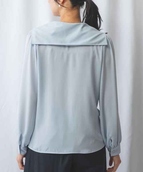NARACAMICIE ブラウス シャツ 「NARACAMICIE」無地ジョーゼット