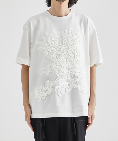 TAG（PORTER） tシャツ Tシャツ 【TAAKK/ターク】TAPE EMBROIDERY TEE 