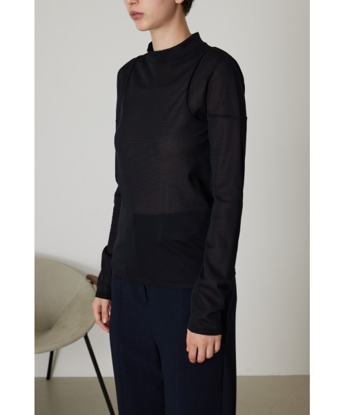 リムアーク トップス rim.ark Sheer lace hook tops シアー レース ホック トップス（シャツ