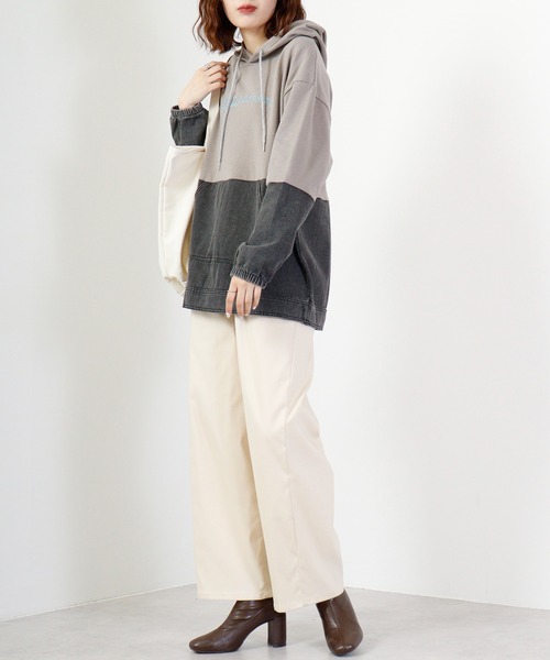 パーカー a.n.l デニム切替フーディ レディース パーカー a.n.l デニム切替フーディ レディース : ZOZOTOWN