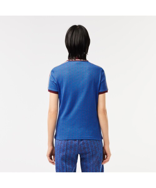 LACOSTE モノグラム　ポロシャツ Lacoste モノグラム ポロシャツ | ブラック | FARFETCH JP