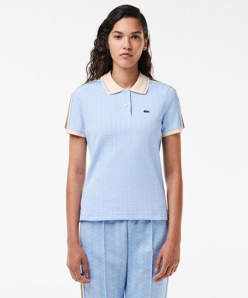 LACOSTE ポロシャツ レディース サイズ34 LACOSTE ポロシャツ ポロ スキッパーネックポロシャツ