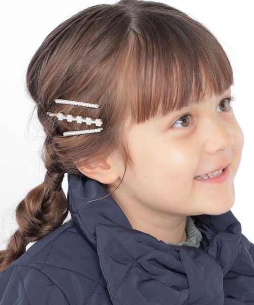 SHIPS（シップス） ヘアクリップ SHIPS KIDS:パール モチーフ ヘアピン